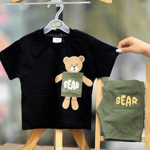 تیشرت شلوارک bear مشکی